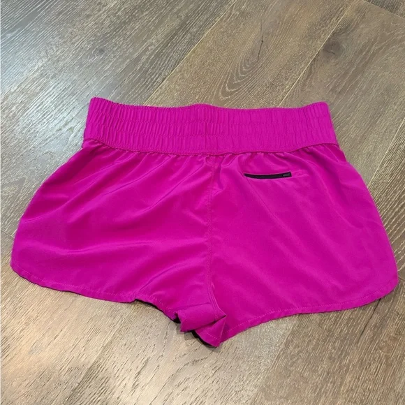 Hurley Women's Fuchsia Athletic Shorts - Picture 6 of 9
